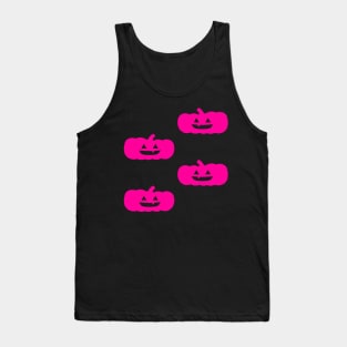 Squat Jack-O-Lantern Tile (Hot Pink) Tank Top